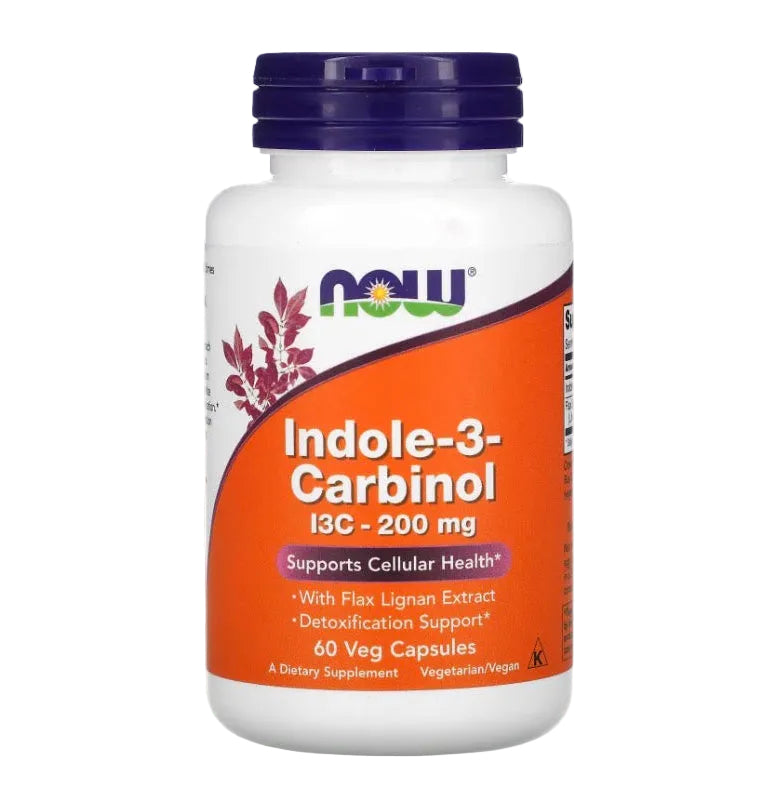 Indole-3-Carbinol (I3C) 200 mg with Flax Seed Lignan Extract – Dietary Supplement Capsules