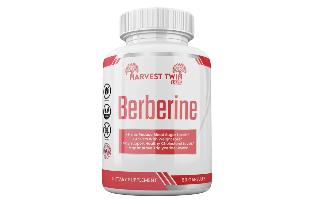 Harvest Twin Labs Berberine 500 mg Capsules – Dietary Supplement, 60 Count