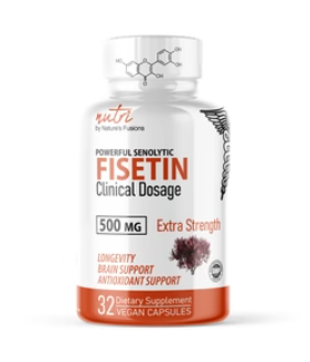 Nature’s Fusions Nutri Fisetin 500 mg Capsules – Dietary Supplement, 32 Count