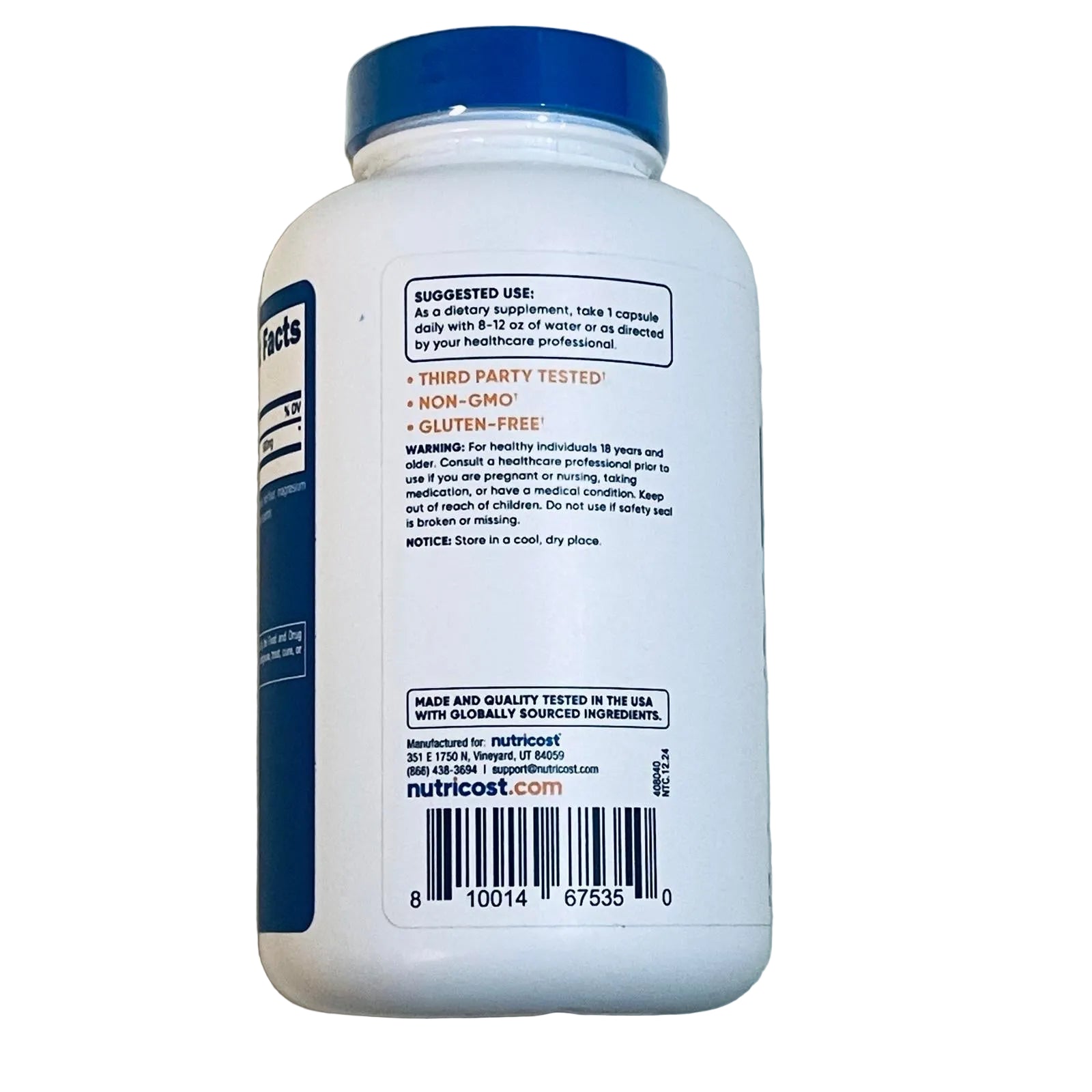 Nutricost NAC 600mg | N-Acetyl L-Cysteine Vegan Capsules