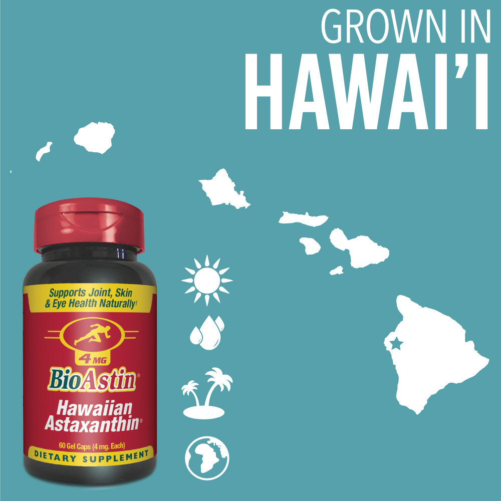 Nutrex Hawaii BioAstin® Astaxanthin 4 mg – Dietary Supplement, 60 Gelcaps