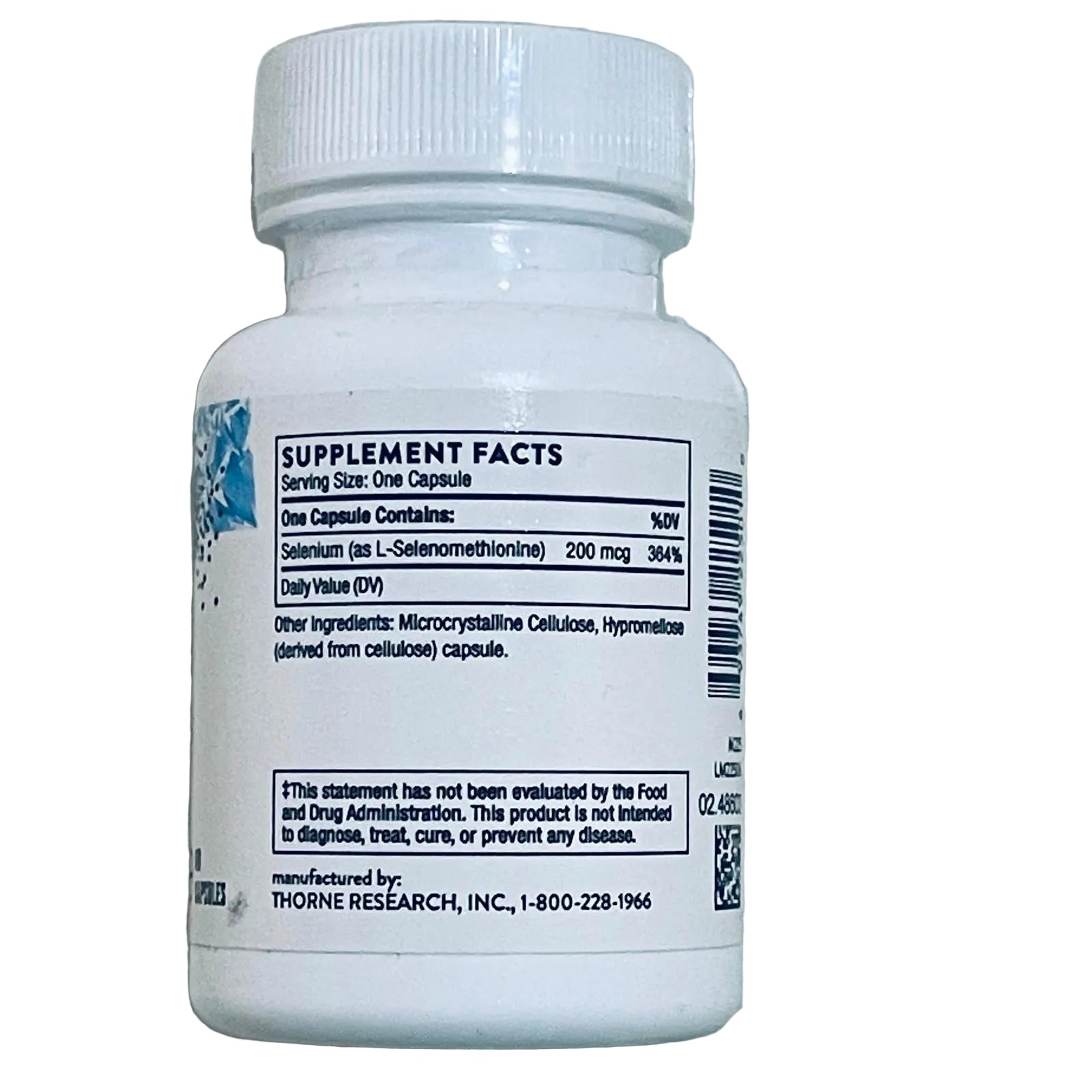 Thorne Selenium 200 mcg Capsules – Dietary Supplement, 60 Count