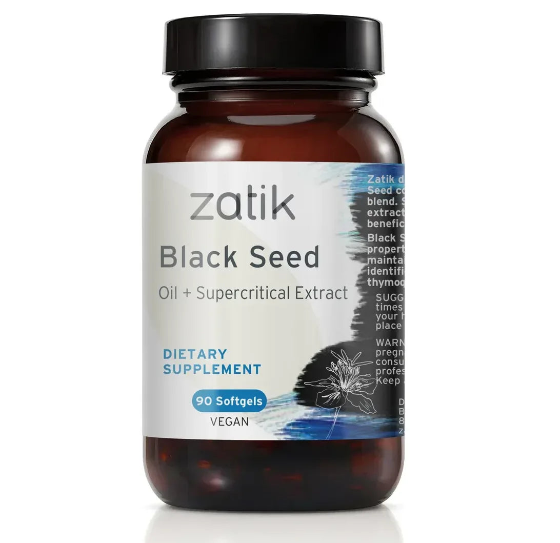 Black Seed Oil Vegan Softgels | Nigella sativa Dietary Supplement | 90 Count